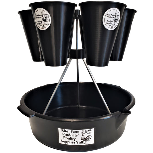 Quail Restraining 6 Cone Rotary Processing Station, Kill Cone Rotating Tower Stand