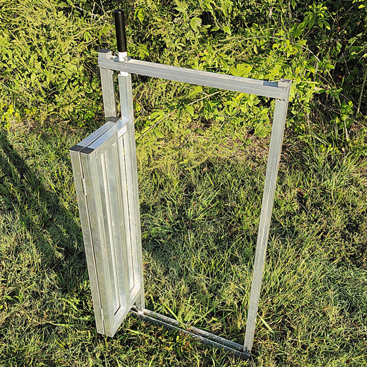 Aluminum 40-Inch-Tall Sheep & Goat Folding Stop Gate for Sorting Alley & Pen Systems