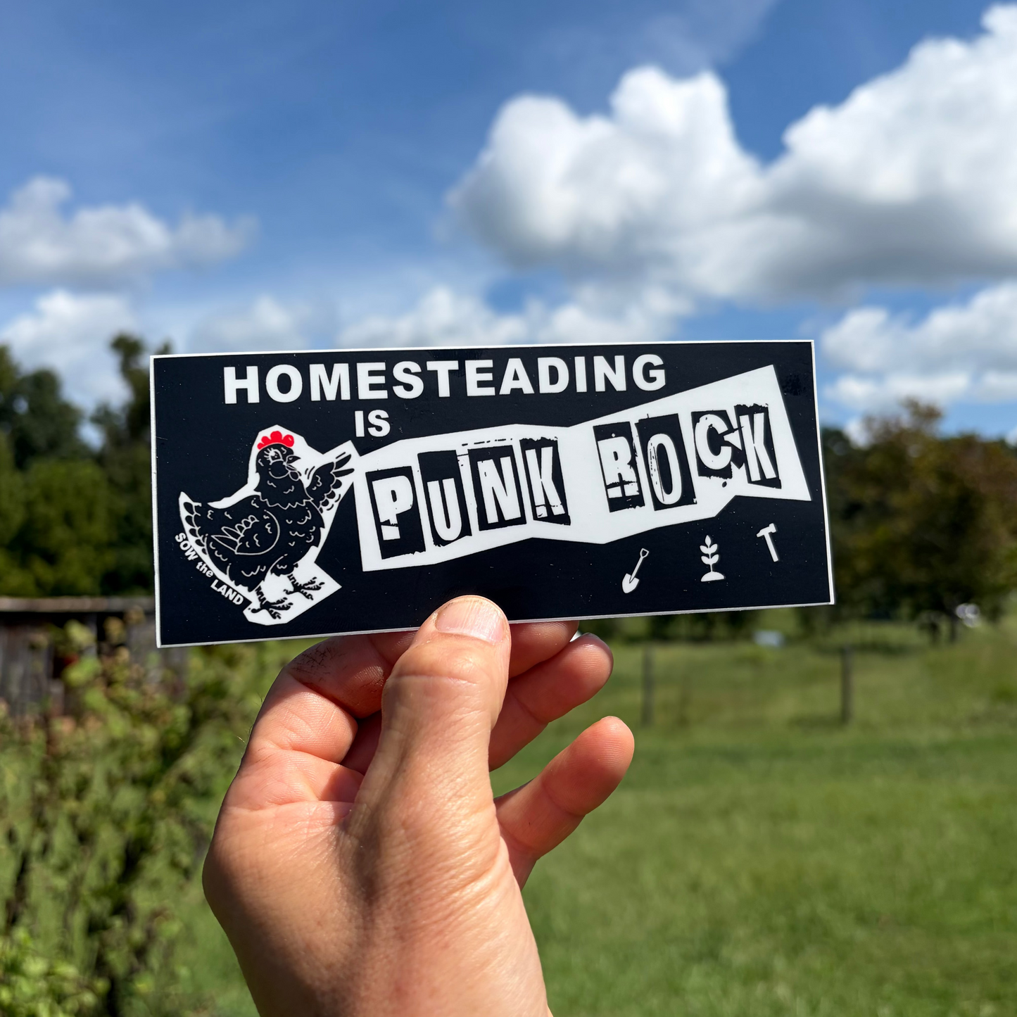 Homesteading is Punk Rock Bumper Sticker