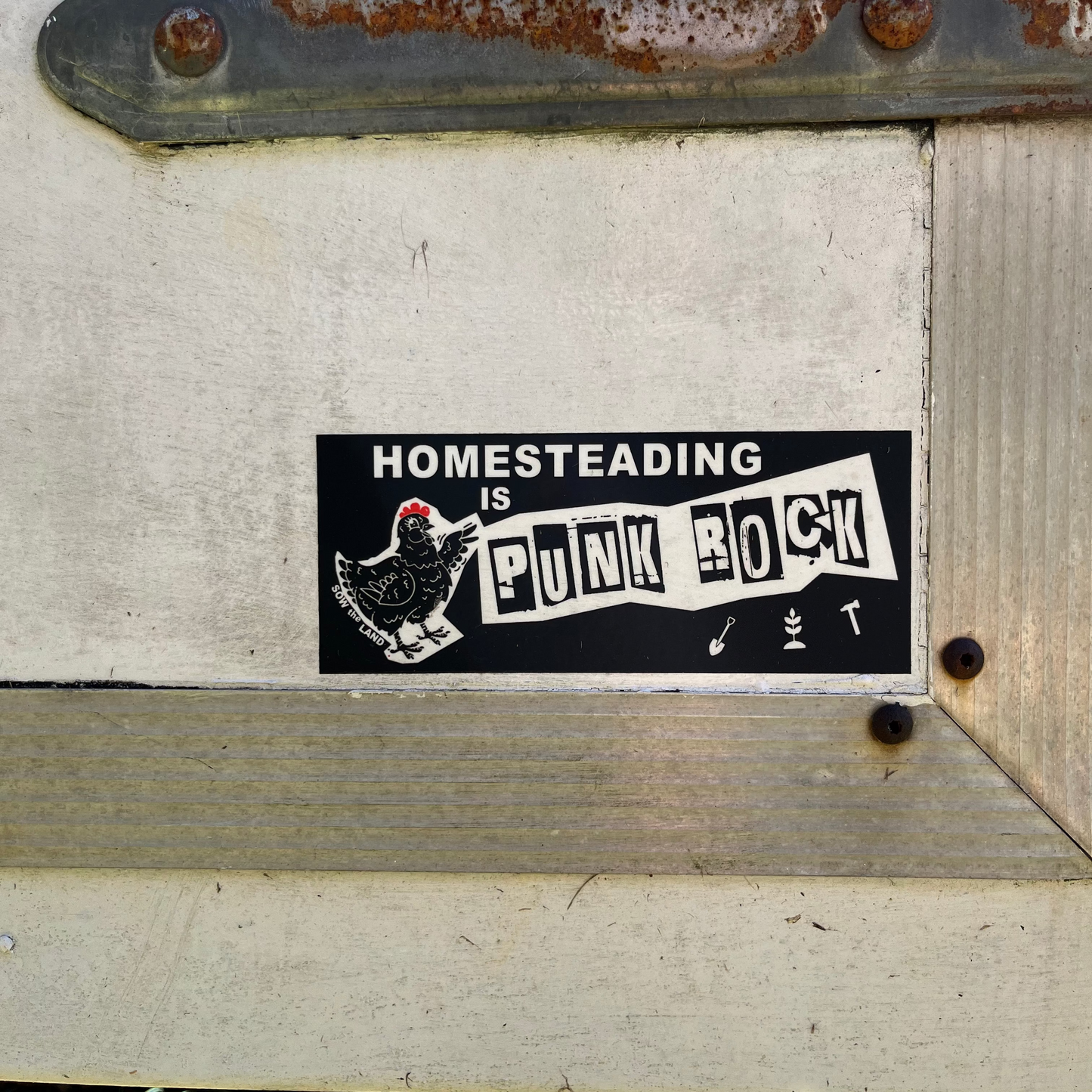 Homesteading is Punk Rock Bumper Sticker