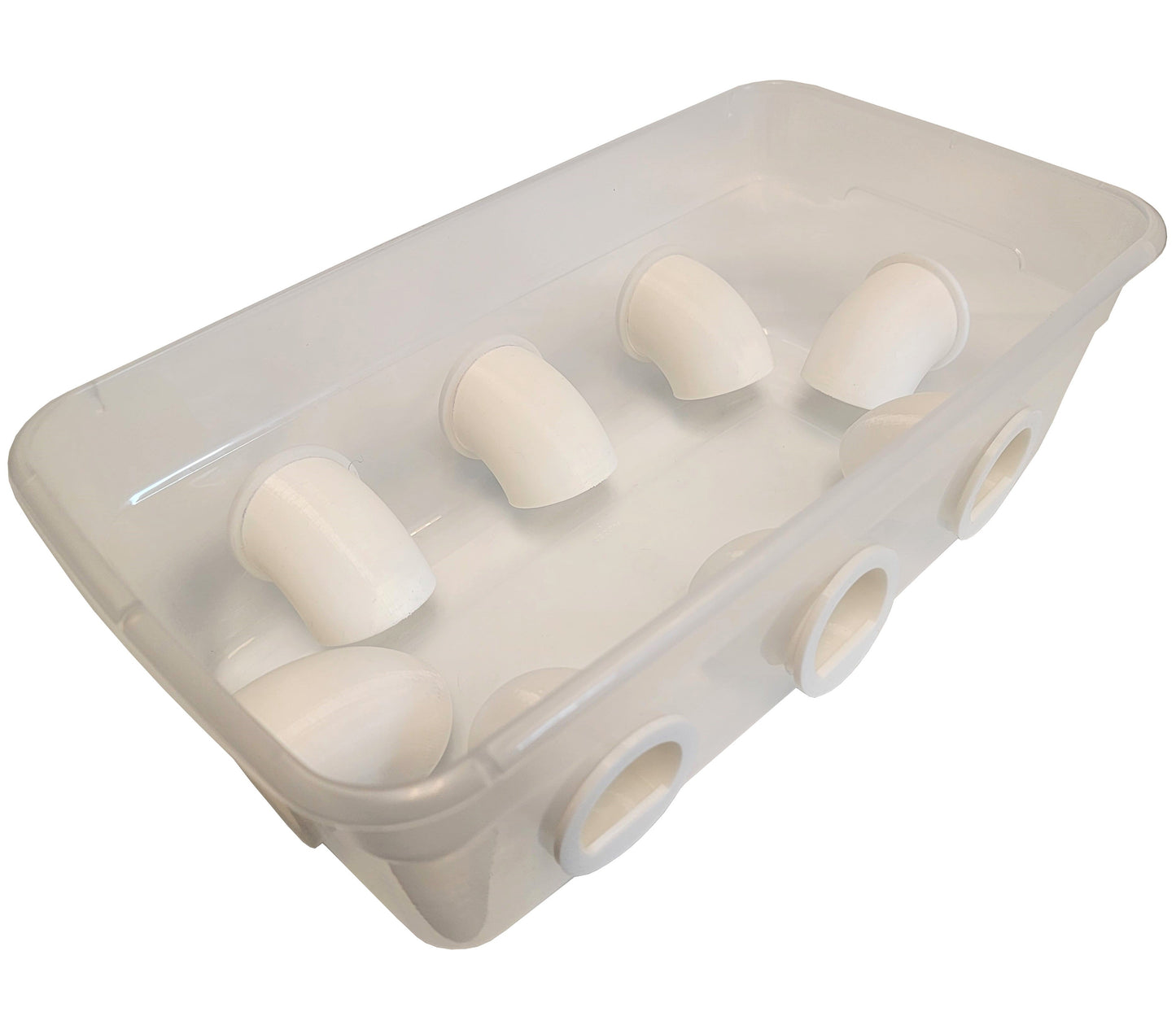 8 Port 6 Quart Quail & Chick Port Feeder No Waste Feed Saver