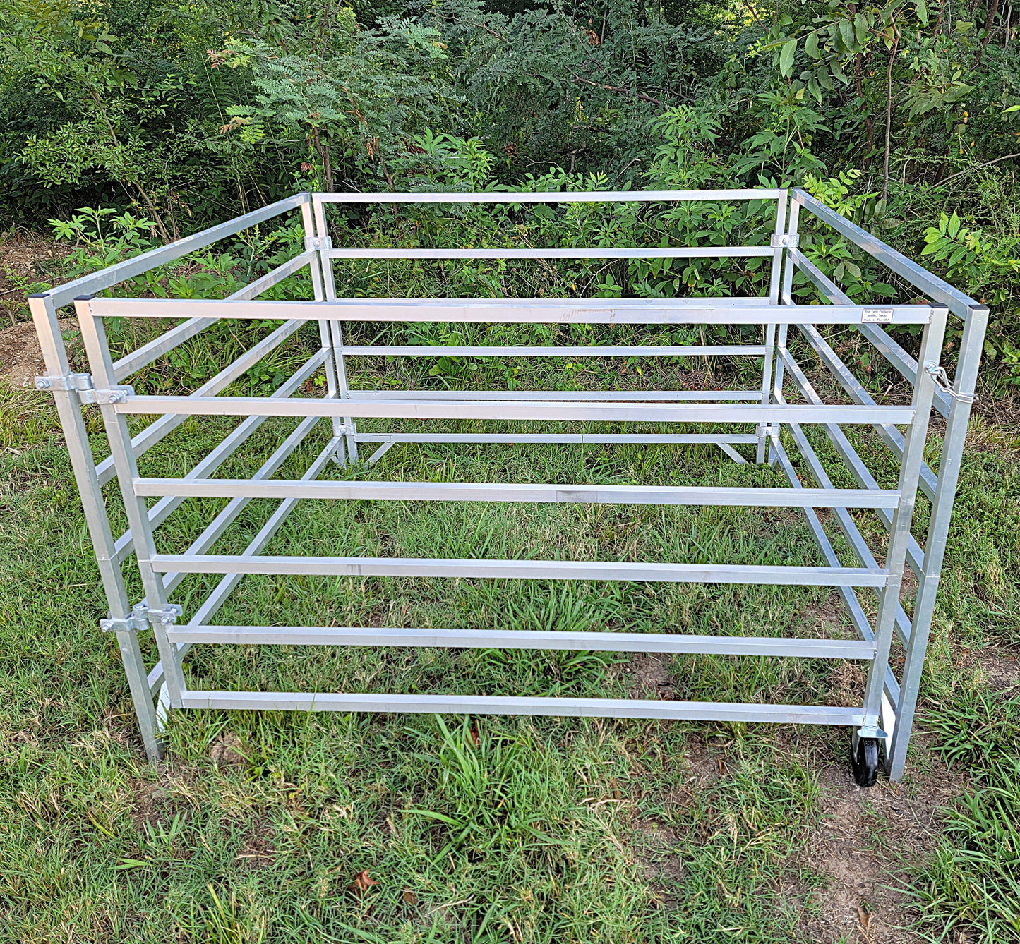 Aluminum 5 Ft X 5 Ft 6 Rail Starter Stall Kit & or Add-On Kit for Sheep & Goats