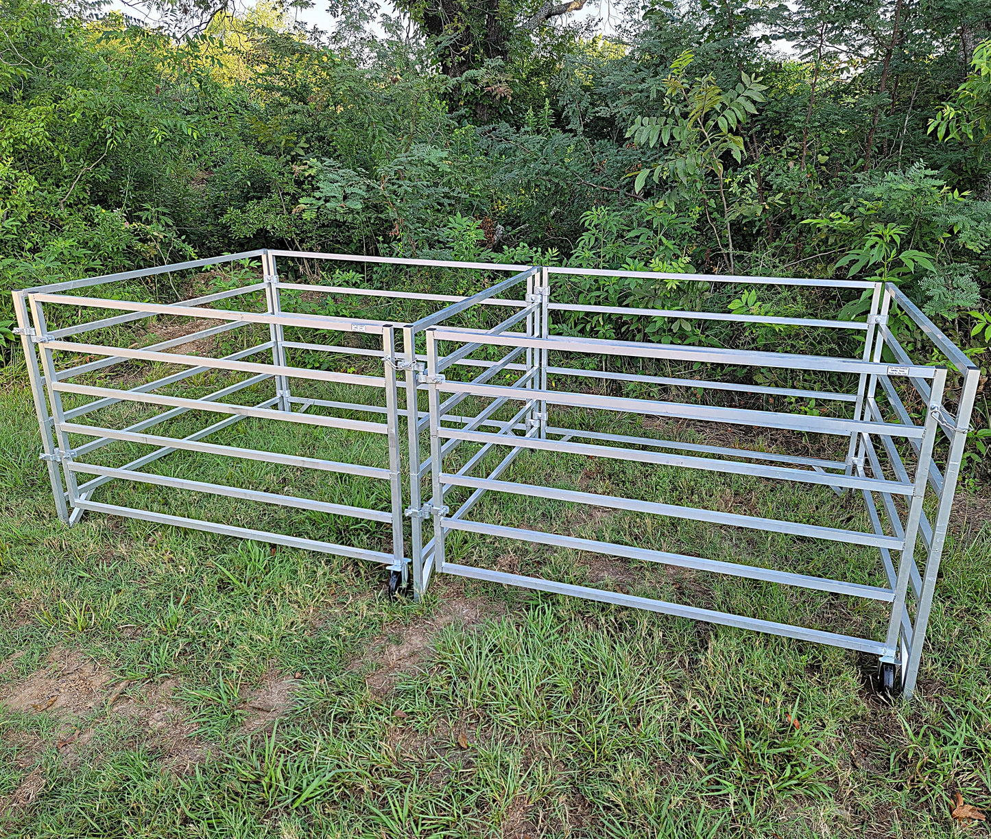 Aluminum 5 Ft X 5 Ft 6 Rail Starter Stall Kit & or Add-On Kit for Sheep & Goats