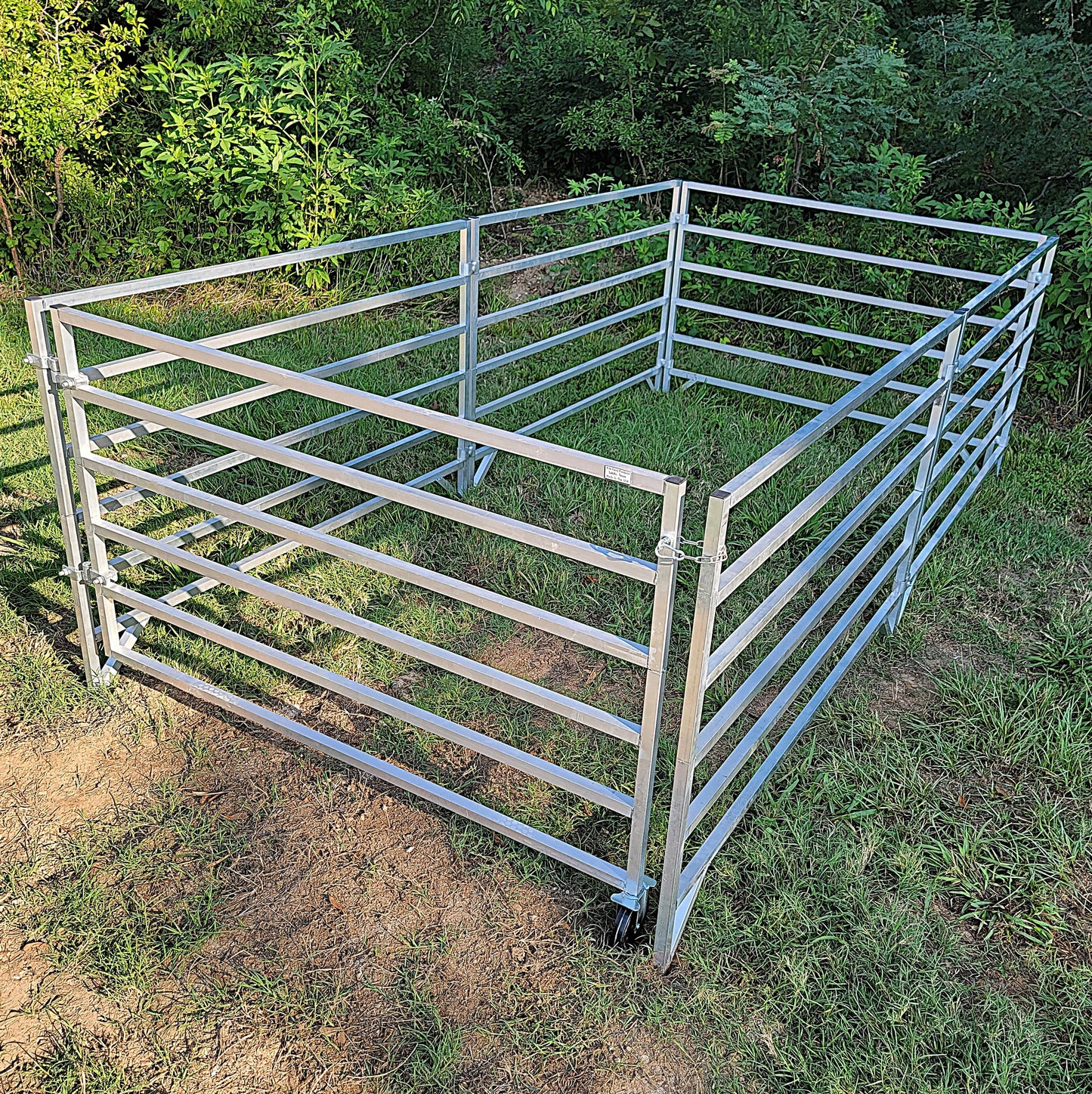 Aluminum 5 Ft X 10 Ft 6 Rail Starter Stall Kit & or Add on Stall Kit for Sheep & Goats