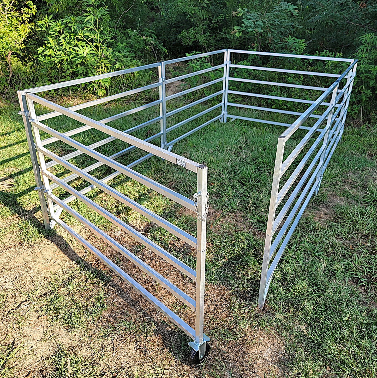 Aluminum 5 Ft X 10 Ft 6 Rail Starter Stall Kit & or Add on Stall Kit for Sheep & Goats