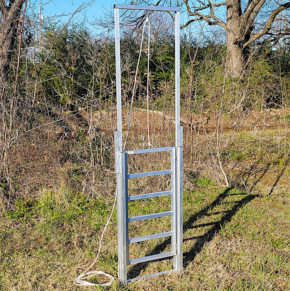 Aluminum 80-Inch-Tall Sheep & Goat Guillotine Stop Gate for Sorting Alley & Pen Systems