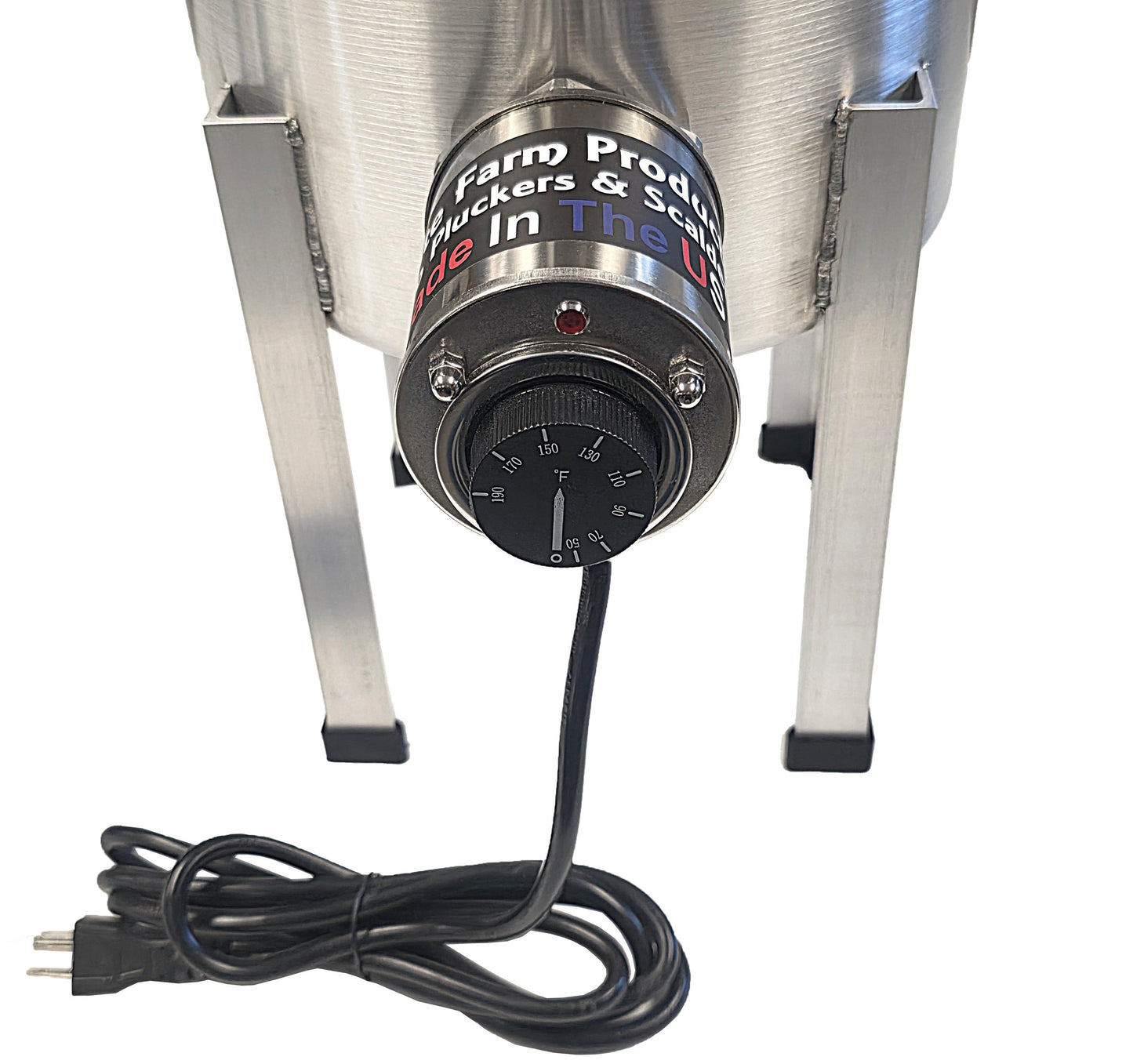 COMBO Rite Farm Products Pro USA Quail Plucker & 4 Gallon 120 Volt, 1,000-Watt Quail Scalder