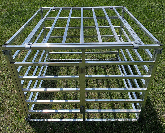 Aluminum Transport Cage for Sheep, Goat, Pig, Dog, Small Livestock Truck Crate Animal Transporter