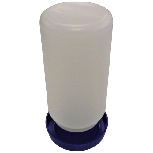 Rite Farm Products Blue Quail & Bantam Chick Safety Waterer Base & Quart Jar