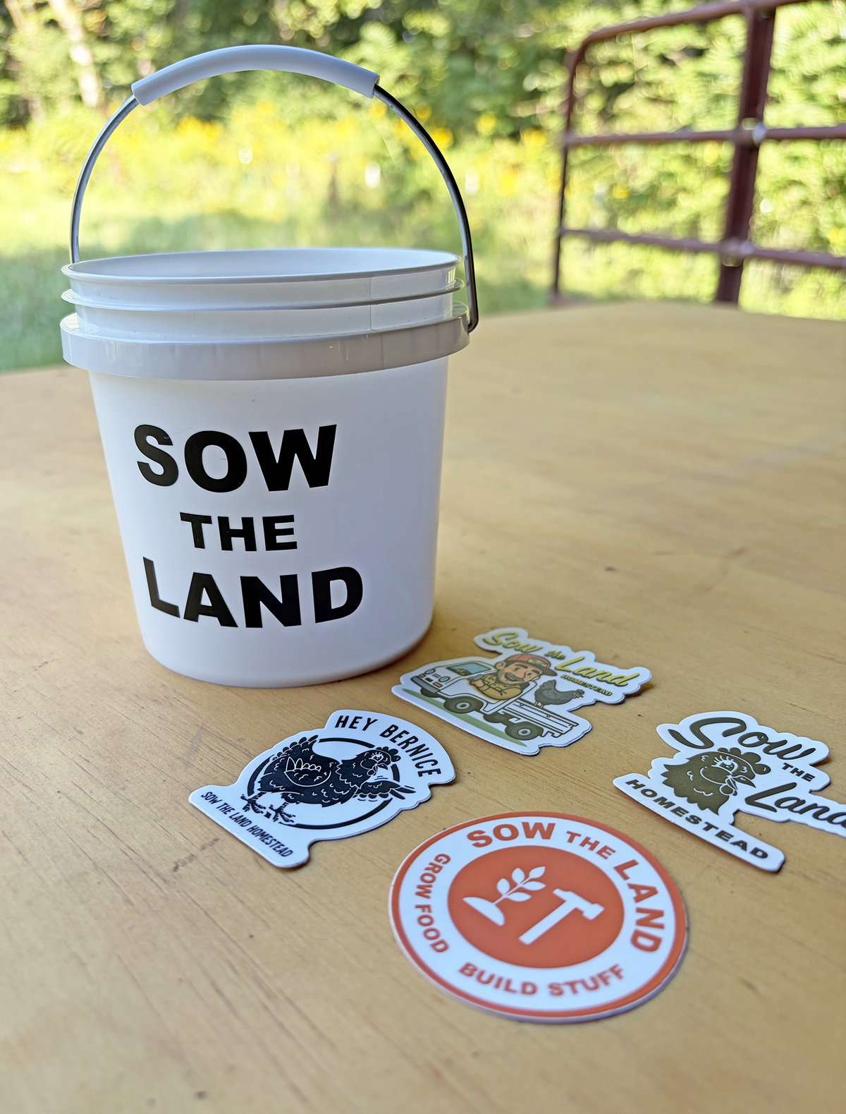 Mini Bucket and Stickers