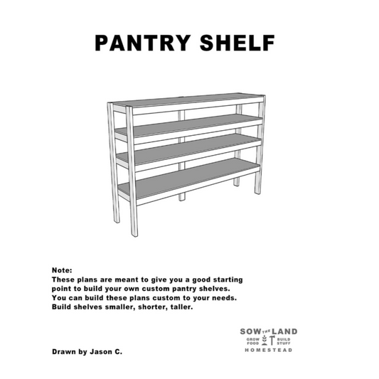 Pantry Shelf Plans