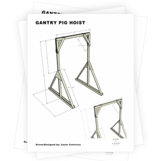 Gantry Pig Hoist Plans