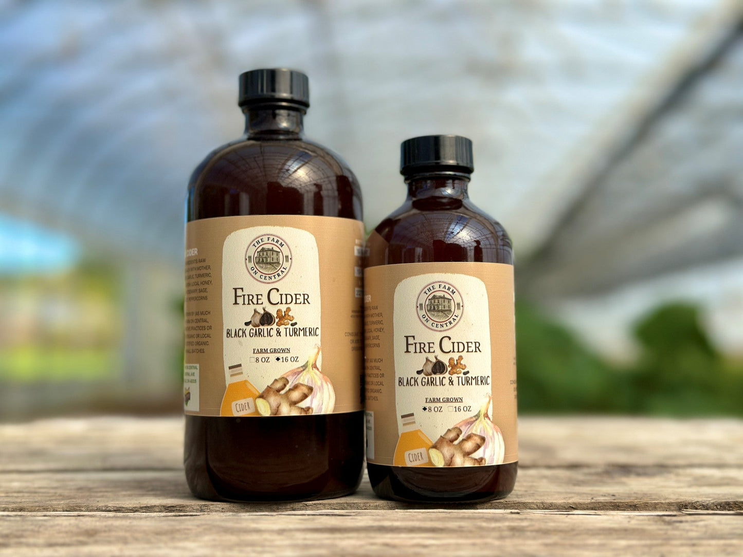 Black Garlic and Turmeric Fire Cider