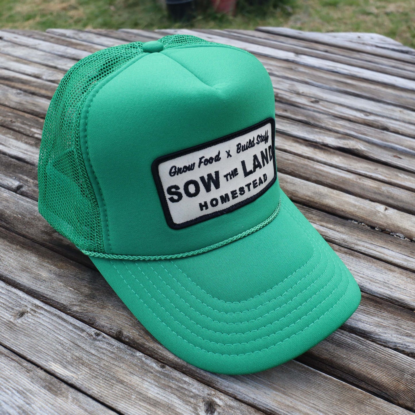 Homestead Mesh Patch Hat  (All Green)