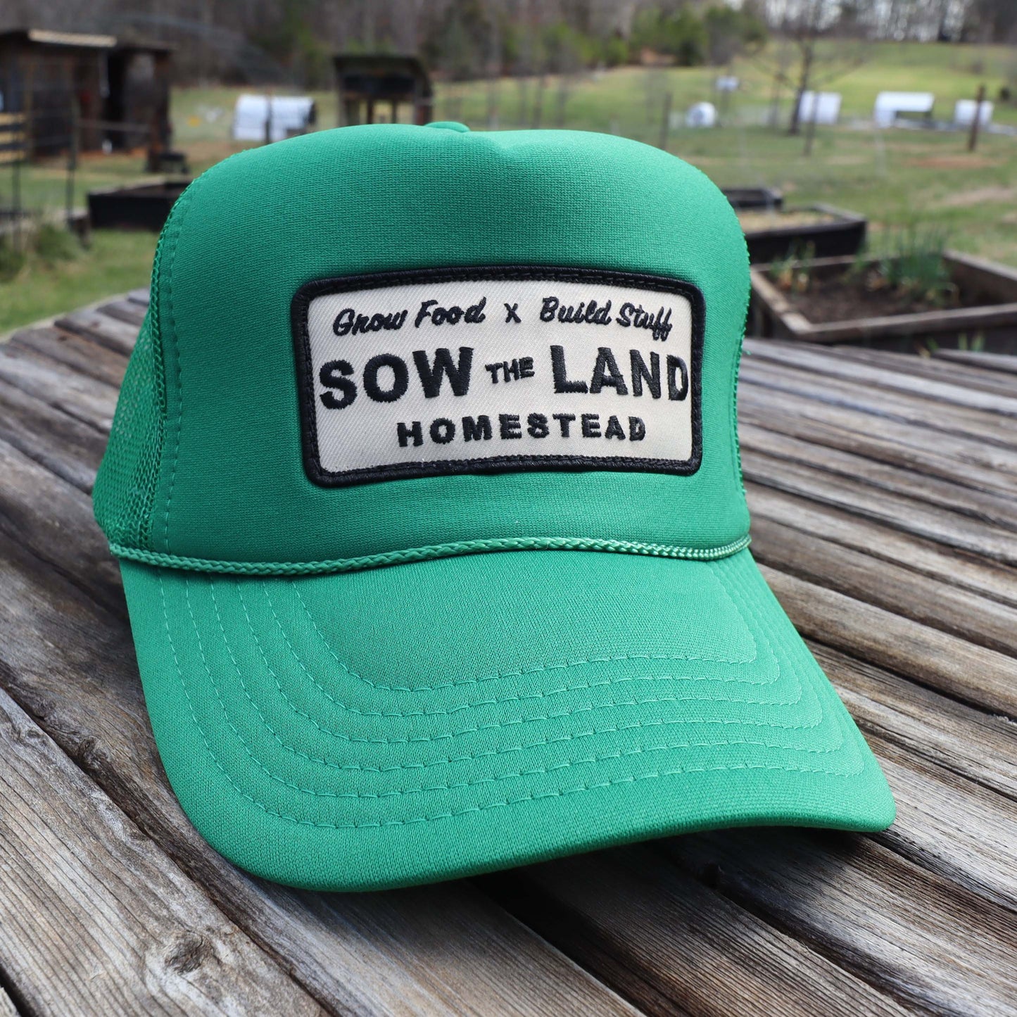 Homestead Mesh Patch Hat  (All Green)