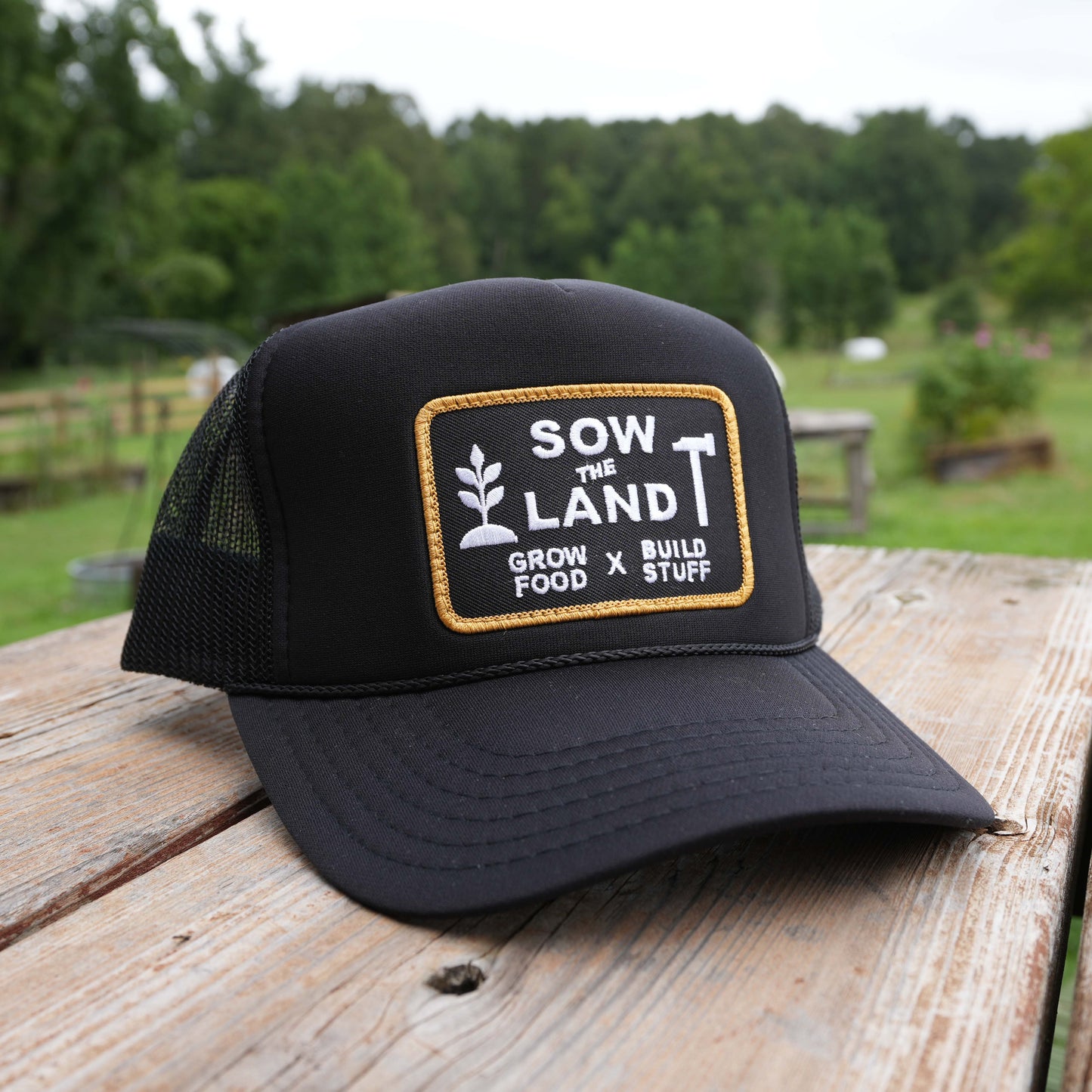 Trucker Patch Hat  (All black)