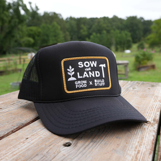 Trucker Patch Hat  (All black)